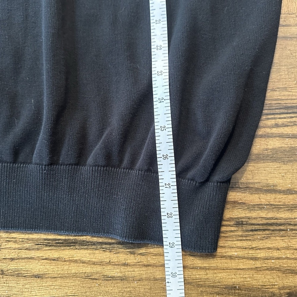 Lacoste Mens Black Sweater Shirt Classic Fit Crew Neck LS Pullover Logo Size XL - Picture 11 of 16